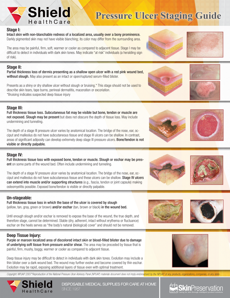 Pressure Injury Staging Guide Shield Healthcare