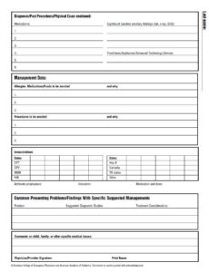 Emergency Information Form for Children with Special Needs 2