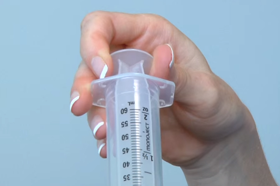 destapar una sonda de alimentación gastrica