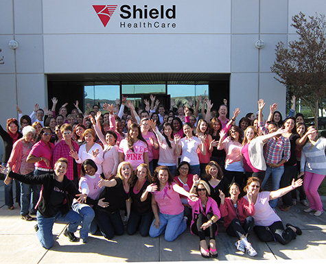 Shield HealthCare Goes Pink in Valencia, CA
