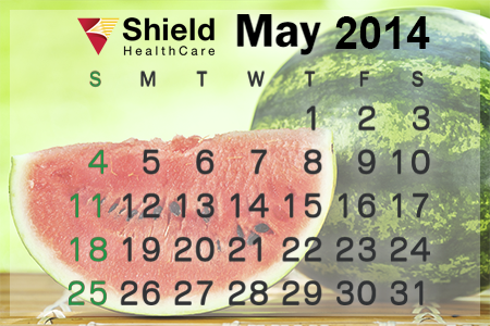 Shield HealthCare May 2014 Calendar