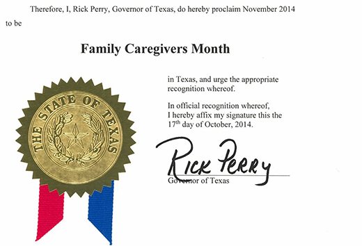 November is National Family Caregivers Month
