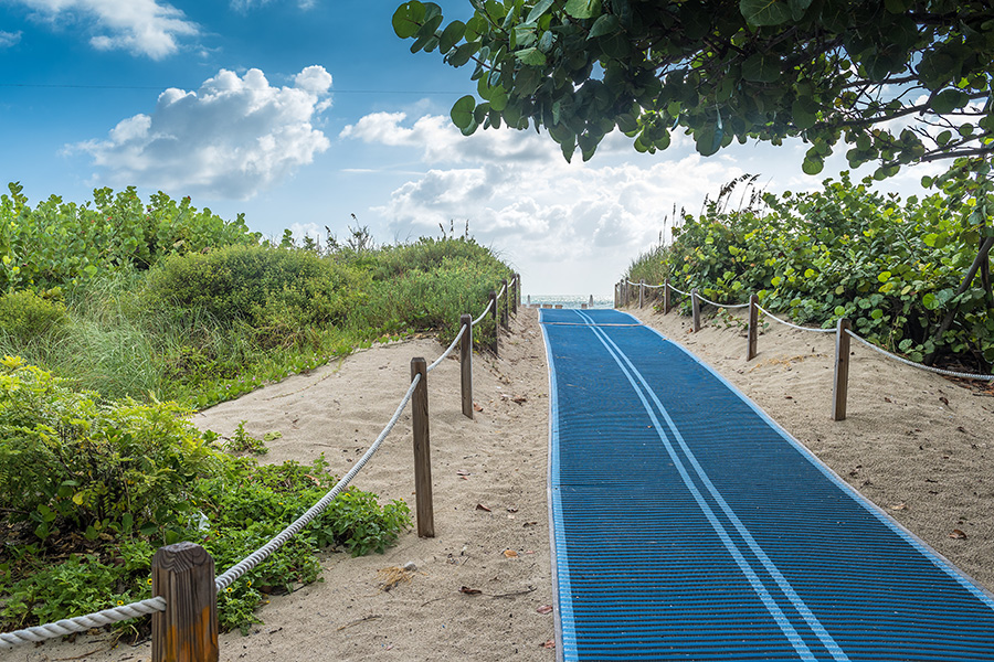 accessible beach for wheelchair